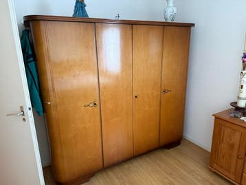 Vintage Kledingkast met 4 Deuren - Jaren '50 Stijl