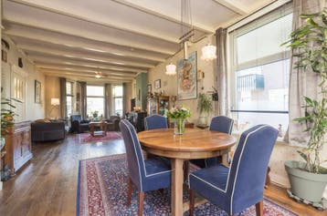 GRATIS! Mooie zware eiken eettafel, uitschuifbaar