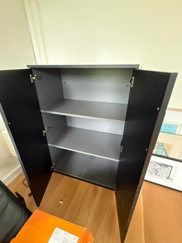 IKEA Galant Kast - Zwart met planken