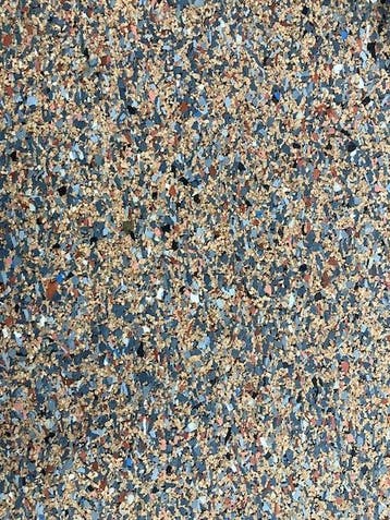 Kurk rubber, 2 stukken van 96 c 99 cm