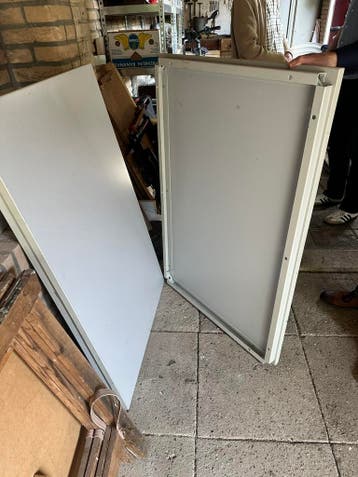 Grijswitte (werk)tafels 120*80cm