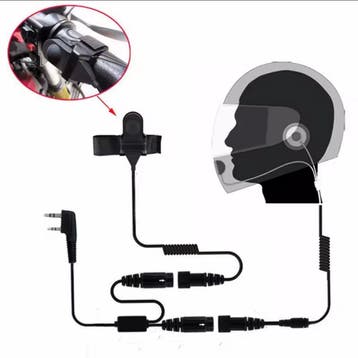 Motorfiets Helm Headset voor Kenwood Baofeng Walkie Talkie