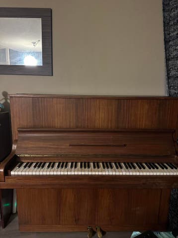 Vintage Golden Wooden Piano - Gebruikt