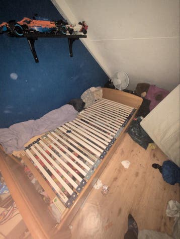 Eenpersoonsbed 90x200 met lattenbodem