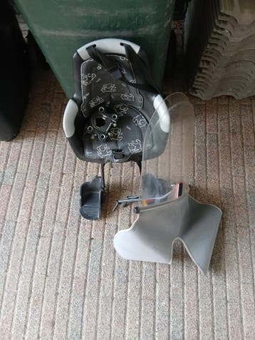 Fietsstoeltje met windscherm