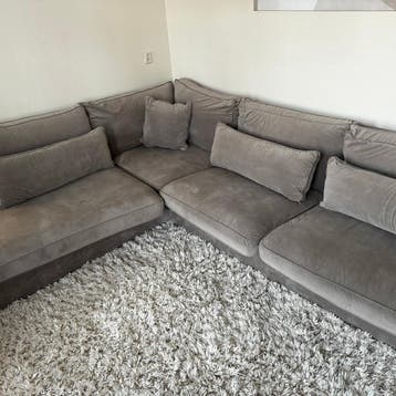 Grote hoekbank, comfortabel en stijlvol
