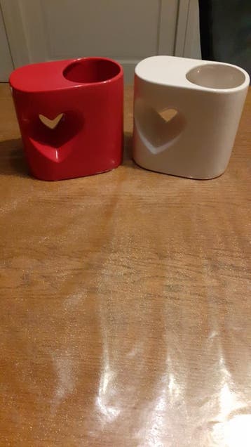 Twee sier / bloempotjes zie omschrijving