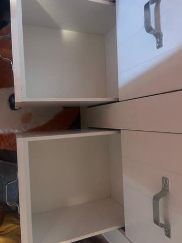 Witte ladekast/commode met 4 laden