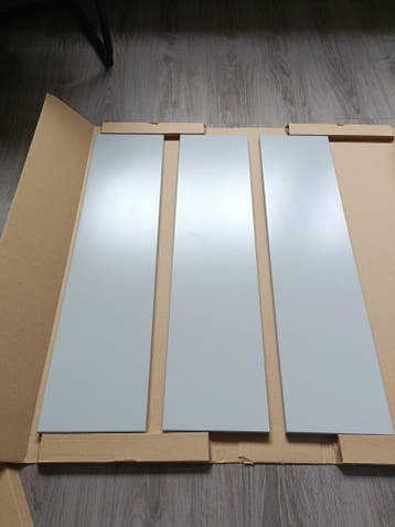 3 keukendeurtjes Ikea (Veddinge grijs) 20 x 80 cm