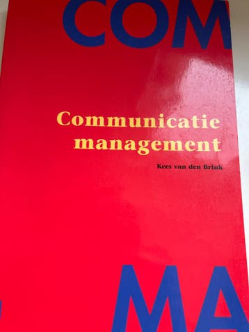 K. van den Brink - Communicatiemanagement