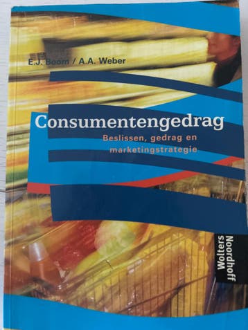 E.J. Boom - Consumentengedrag