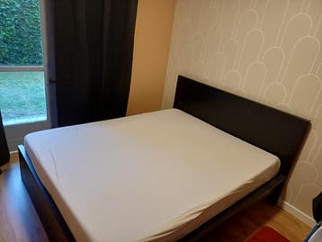 Gratis: IKEA tweepersoonsbed (zonder matras)