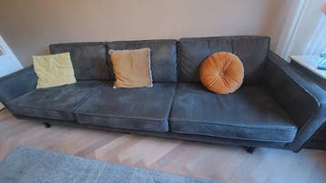 Comfortabele driezitsbank - Grijs/Antraciet