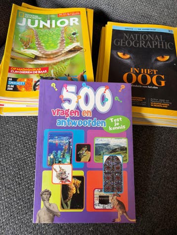 National Geographic Junior & Magazine + 500 Vragen Boek