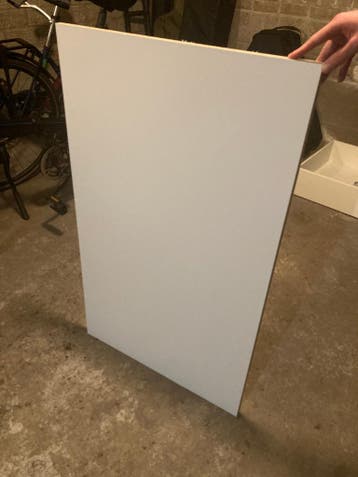 Witte PAX plank (Komplement) 100 x 58 cm