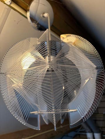 Moderne design hanglamp - spiraalvormig kunststof