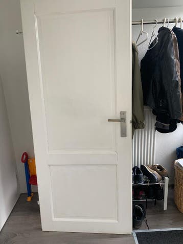 Binnendeur massief grenen, wit