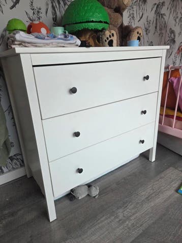 Witte ladekast met 3 lades - Ideaal voor kinderkamer