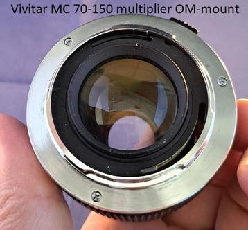 Vivitar MC 70-150mm 2x matched multiplier O/OM mount