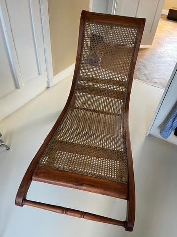 Ligstoel teak (oude stijl)