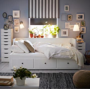 IKEA Hemnes Bedbank wit, inclusief lades