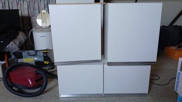 3 witte keukenkastjes