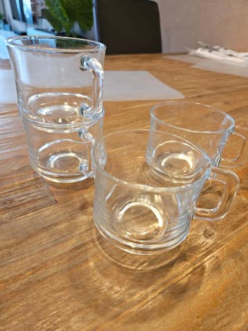 Set van 4 theeglazen