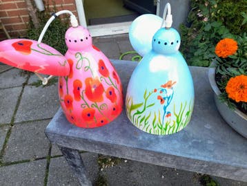 Set van 2 Pylones kinder hanglampen met bloemmotief