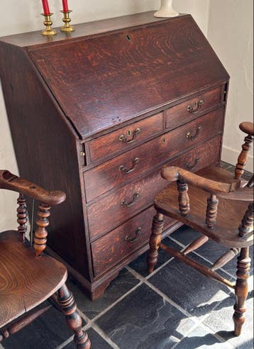Antiek secretaire/ bureau met lades