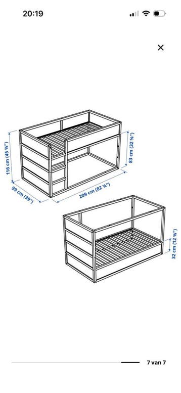 Nieuw bed zonder mattas gratis