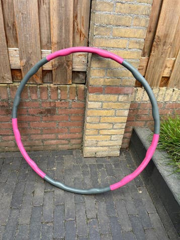 Fitness Hoelahoep - Roze/Grijs met Gewicht