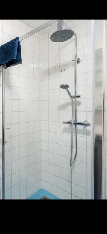 Douchecabine glas met chroom 90cm