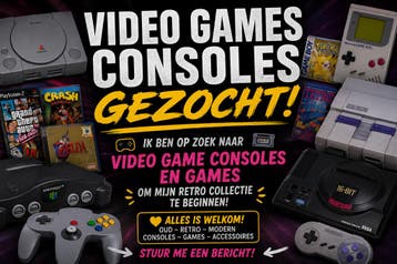 Video games en consoles gezocht!