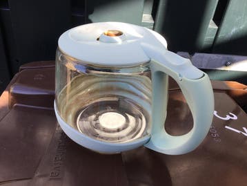 Koffiekan van een Quigg koffiezetapparaat