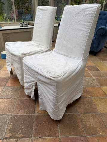 2 ikea stoelen zgan hoezen oud gratis alleen vandaag