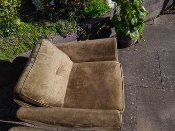 Comfortabele fauteuil - Olijfgroen