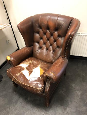 Fauteuil, leer