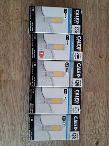 5x Calex G9 LED Lampen 2W (21W equivalent) 3000K Nieuw
