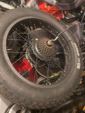 fatbike v20 v8 velg achterwiel motor 750 watt,250 watt