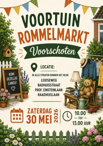Voortuin Rommelmarkt Voorschoten - 30 mei