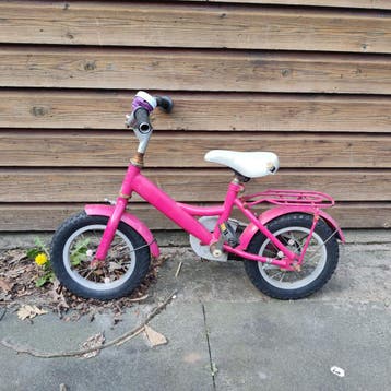 Roze kinderfiets - Ideaal om te leren fietsen