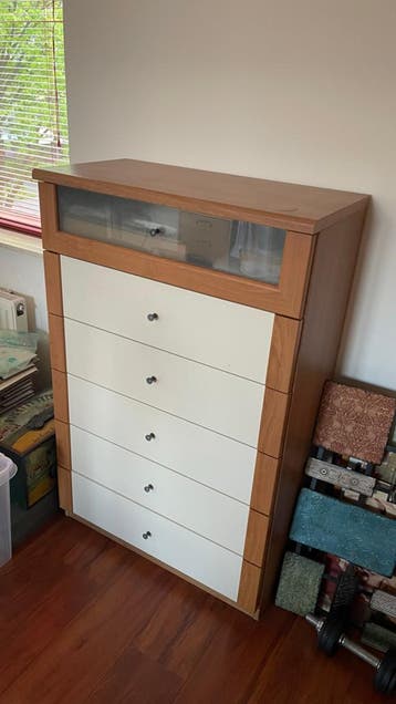 IKEA Ladenkastje Pax serie - 6 laden (1x glas)
