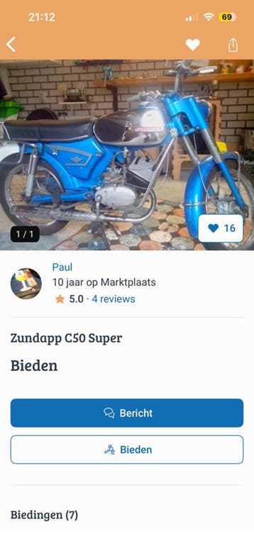 LET OP dit is n OPLICHTER!!! Zundapp