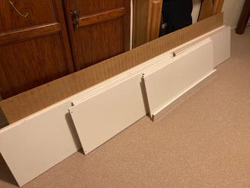 Pax kast wit, 35 cm diep met 5 legplanken