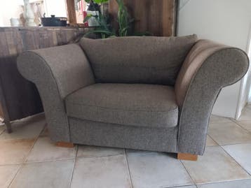 Comfortabele stoffen stoel
