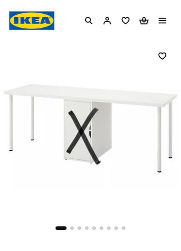 Gratis Ikea bureau met 5 poten