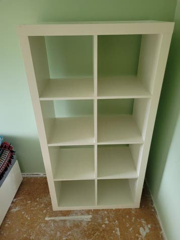 Witte Boekenkast met 8 Vakken - Modern Design