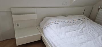 2 persoons bedframe Ikea Malm Wit 160x200 cm incl. bedbodem