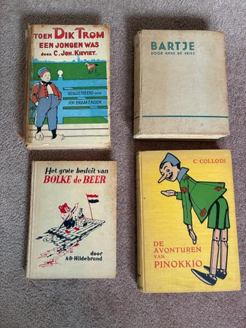 Oude klassieke kinderboeken