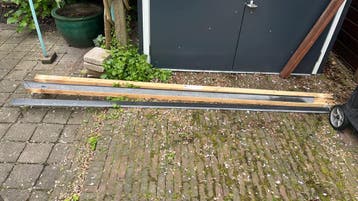 2 x plint composiet voor achter aanrecht